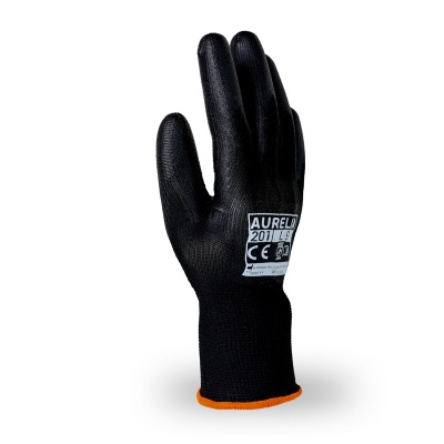 Aurelia 202 Black Nylon Mechanic Gloves